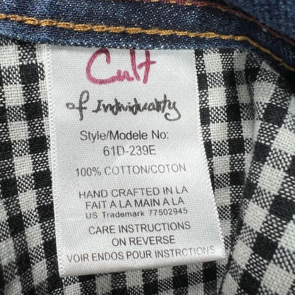 Cult of Individuality Selvedge Rocker Slim Fit Jeans 32x33 Japanese Denim USA - Picture 6 of 16